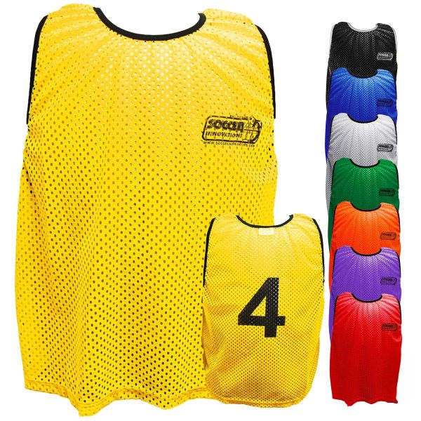 Soccer Innovations Numbered (1-18) Scrimmage Vest, Pinnie, set/18