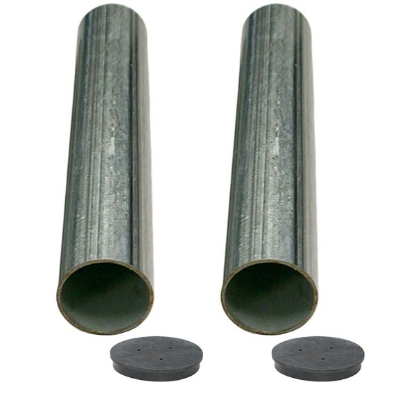 Putterman 3" Round Galvanized Steel Ground Sleeves (pair)