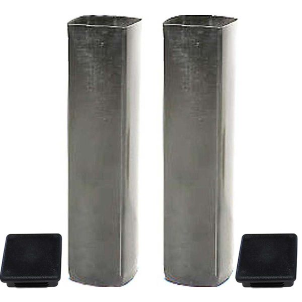 Putterman 3" Square Galvanized Steel Ground Sleeves (pair)