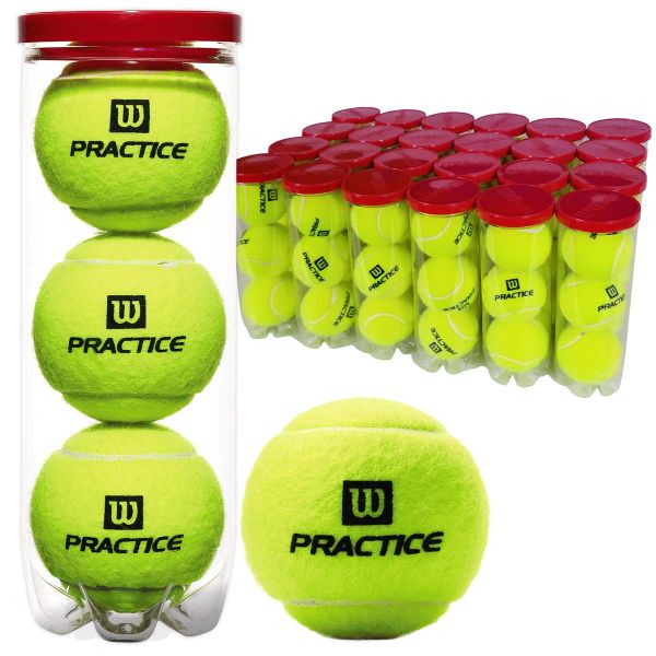 Wilson Practice Tennis Balls, case of 72