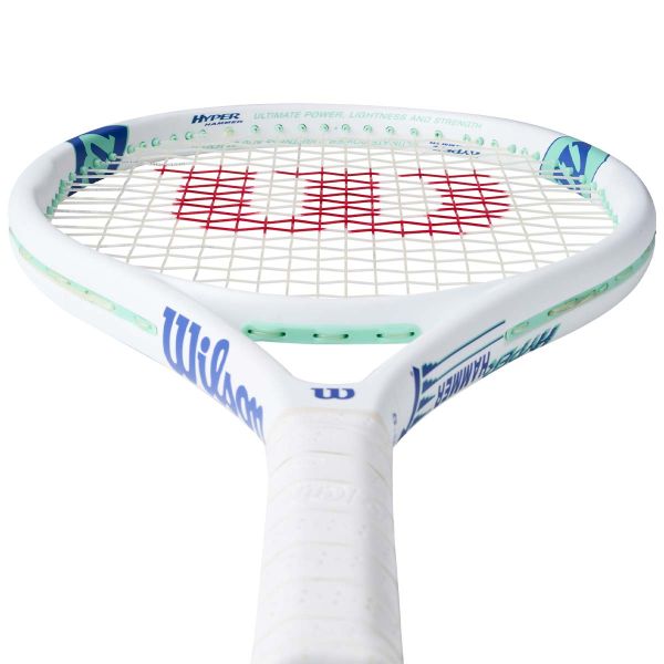 Wilson Hyper Hammer 5.3 Tennis Racket, Teal/White - Anthem Sports