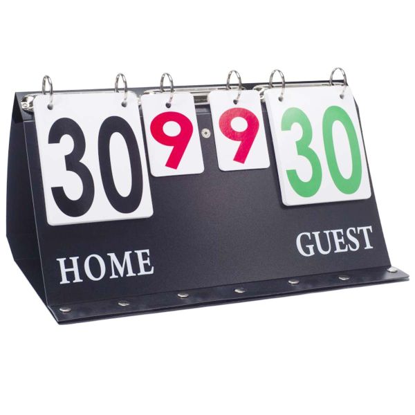 Tandem Sport Double-Sided Portable Tabletop Flip Scoreboard