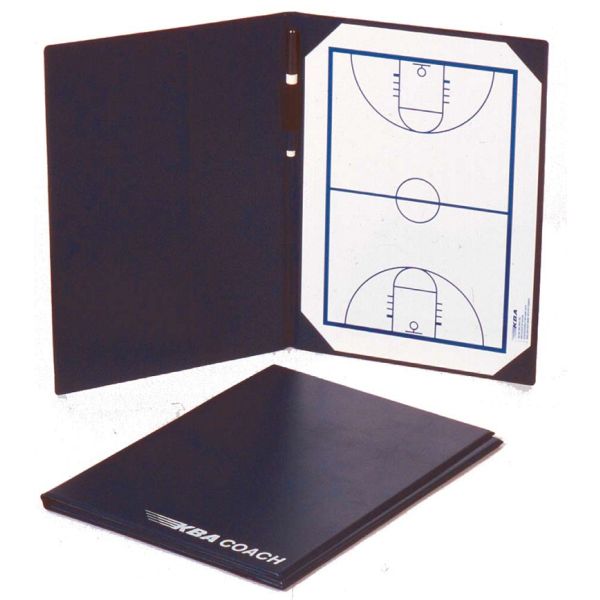 KBA 10"x14" Basketball Coach Double Playmaker Coaching Board & Folder