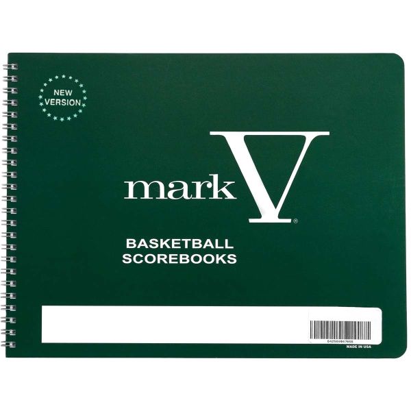 Mark V Basketball Scorebook w/ Fouls By Quarter Tracking