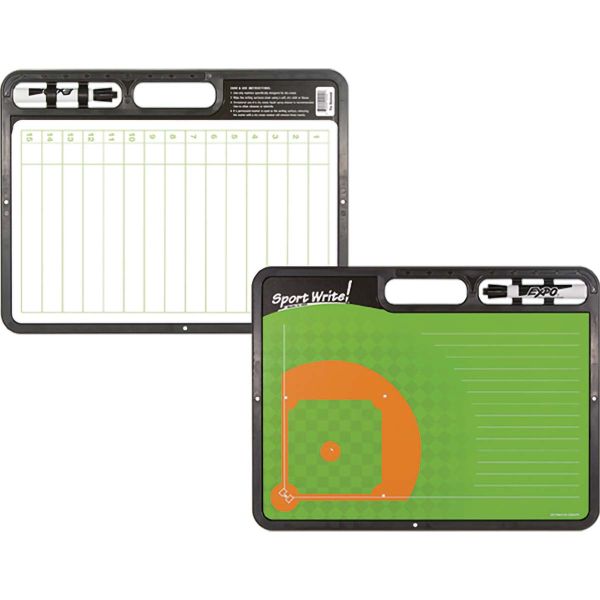Sport Write 16.5"x12.5" Pro BASEBALL / SOFTBALL Diamond Coaching Board