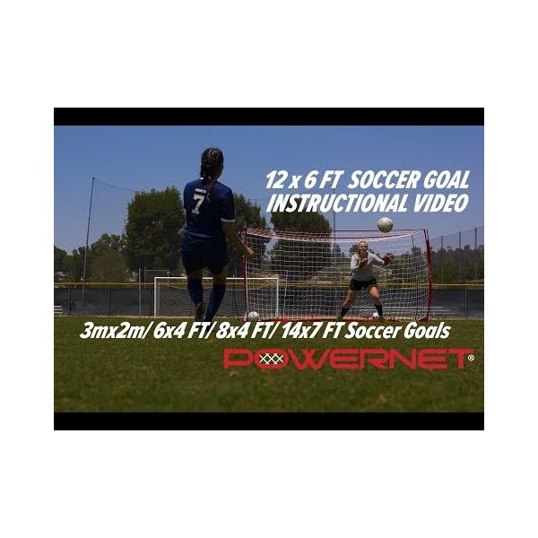 PowerNet 6'x12' Pop-Up Soccer Goal (each) - Anthem Sports