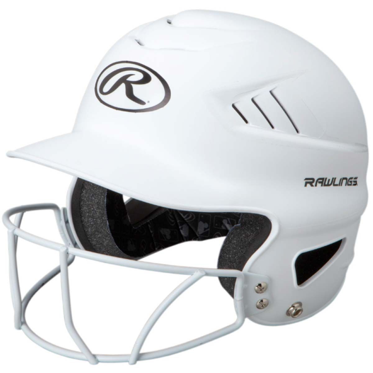 Rawlings Coolflo Fastpitch Softball Batting Helmet White