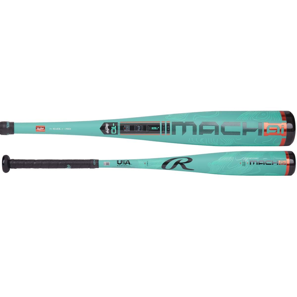 Batte De Baseball Rawlings Machine US8MC8 Pour Jeune – Alliage Noir Et Blanc, Canon De 2 5/8 Pouces