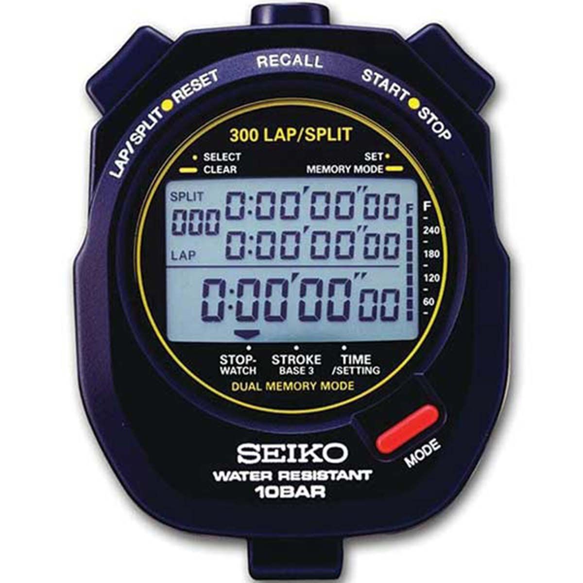 Seiko S141 300 Lap Memory Aquatic Stopwatch - Anthem Sports