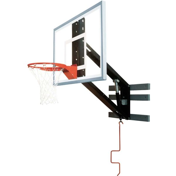 Bison Zip Crank Adjustable Glass Basketball Wall Shooting Station