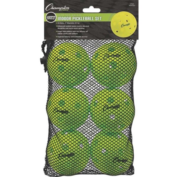 Champion 6/set USAPA Indoor Pickleballs