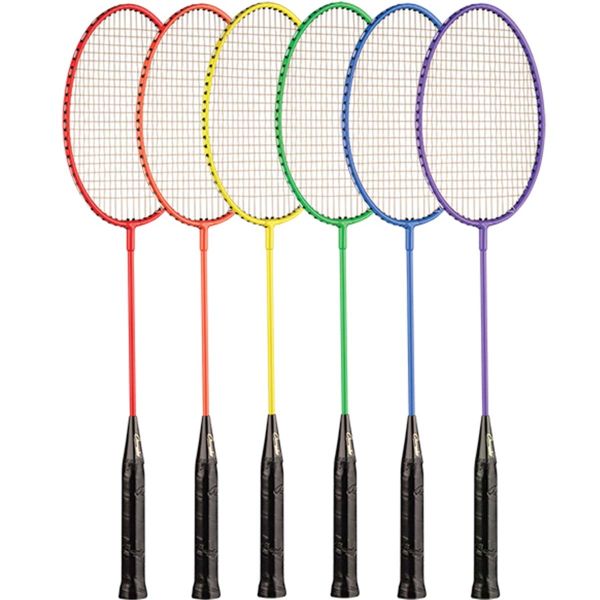 Details about    Tempered Steel Twin Shaft Badminton Rackets Set of 6 