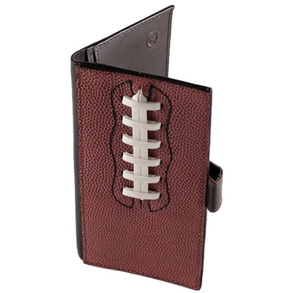 Leather Football Checkbook Wallet