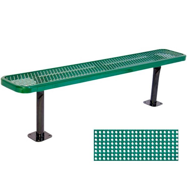 UltraPlay Thermoplastic Coated Surface Mount Bench