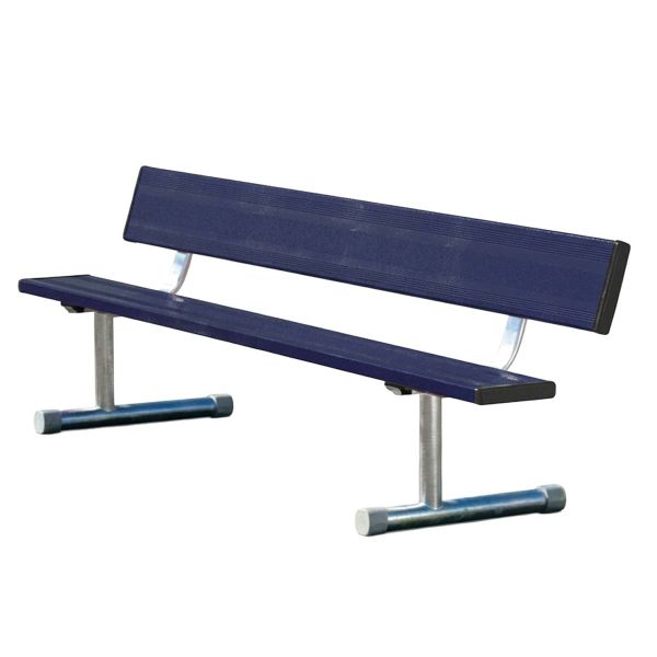 Portable Powder Coated Player Bench w/ Backrest