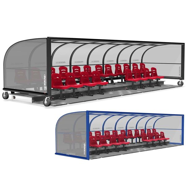 Kwik Goal Custom Two-Row Shelter w/ Molded Seats