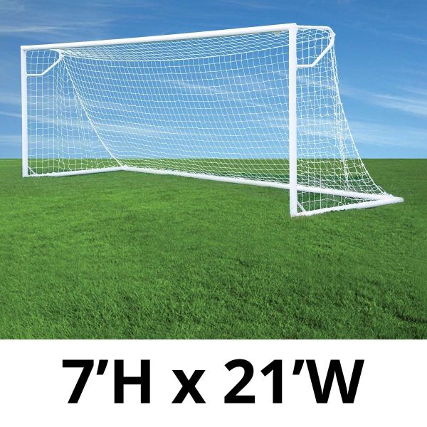 Jaypro 7'x21' Round Nova Club Goals, RCG-21S (pair)