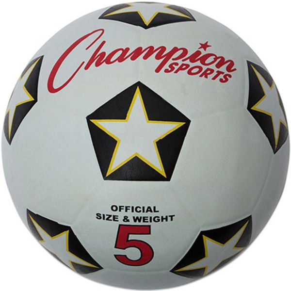 Champion Rubber Soccer Ball, Size 3, 4 & 5