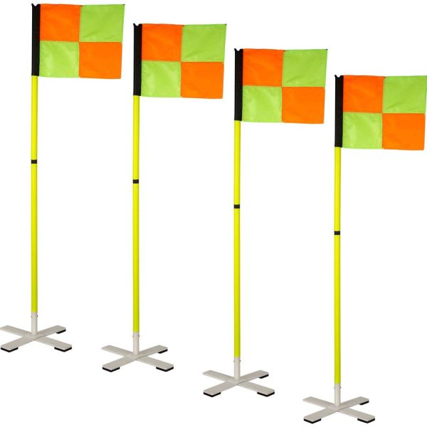Champro Weighted "X" Turf Soccer Corner Flags, set of 4