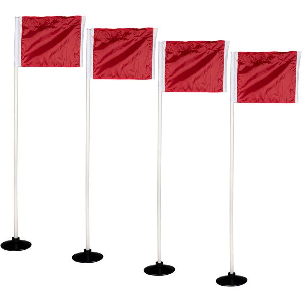 Champro Soccer Corner Flags w/ Rubber Spring Loaded Bases, set of 4