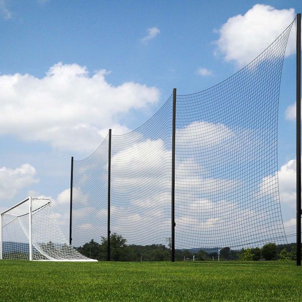 Kwik Goal 20'Hx65'L Soccer Backstop Netting System, 7B101