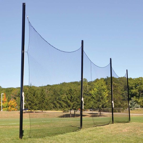 Jaypro 15'Hx65'L Lacrosse/Multi-Sport Ball Stop Barrier Netting System, FNMB-65 