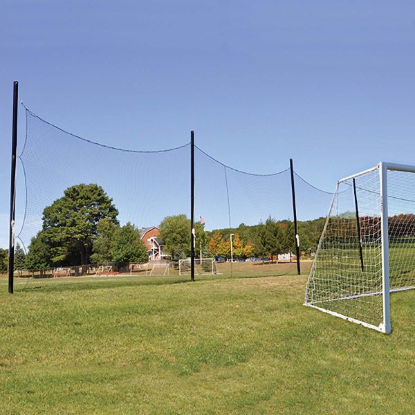 Jaypro 20'Hx65'L Soccer Ball Stop Barrier Netting System, FNSB-65