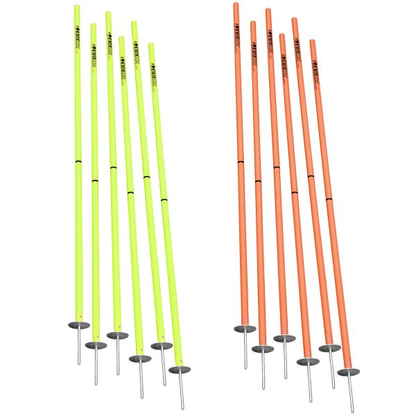 Kwik Goal Set of 6 Soccer Coaching Sticks 2 Go