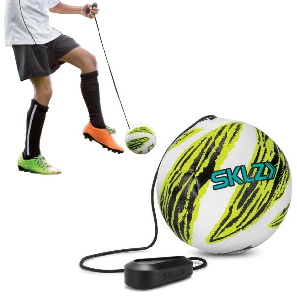YunZyun Soccer Kick Trainer with New Ball Locked Net Design Football Training,Maximize The Touches Number On Ball with More Mobility Black