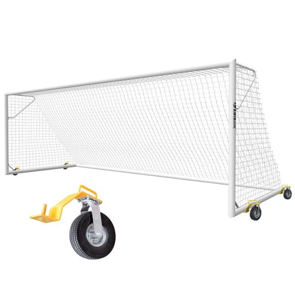 Kwik Goal Pro Premier European 8'x24' Match Soccer Goal w/ Swivel Wheels, 2B2001SW (each)
