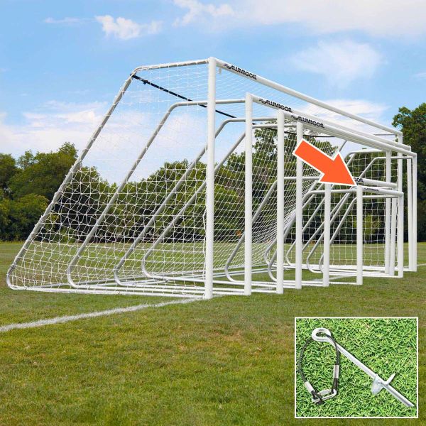 Alumagoal 4'x6' Classic Round Club Soccer Goals (pair)