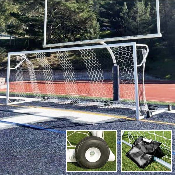 Alumagoal 8'x24' Euro Stadium Soccer Goals (pair)