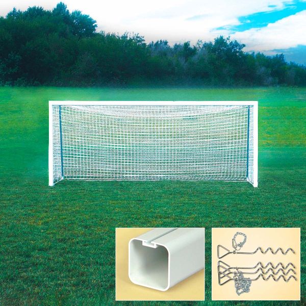 Bison 6.5'x12' ShootOut Square Soccer Goals (pair)