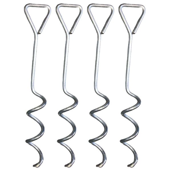 PEVO set/4 Corkscrew Soccer Goal Anchors