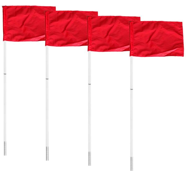 Advanced Sports MarkSmart&trade; set/4 Replacement Spring Loaded Soccer Corner Flags