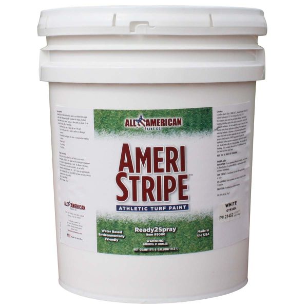 Ameri-Stripe Ready 2 Spray Bulk Paint, 5 gal, WHITE