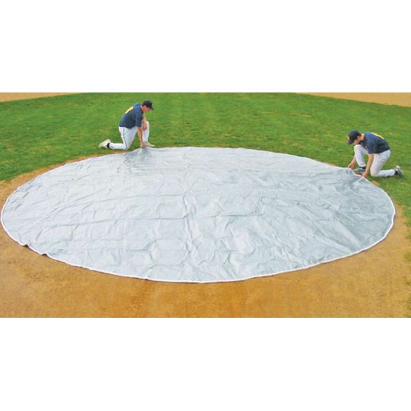 FieldSaver 20' diameter Pitcher's Mound Cover, WOVEN POLY