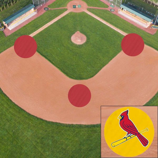 Aer-Flo 10' dia. Round Wind Weighted Vinyl Base Covers, Set/3 