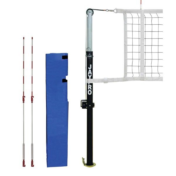 Jaypro Featherlite 3-1/2" Competition Volleyball Net System, PVB-5000 