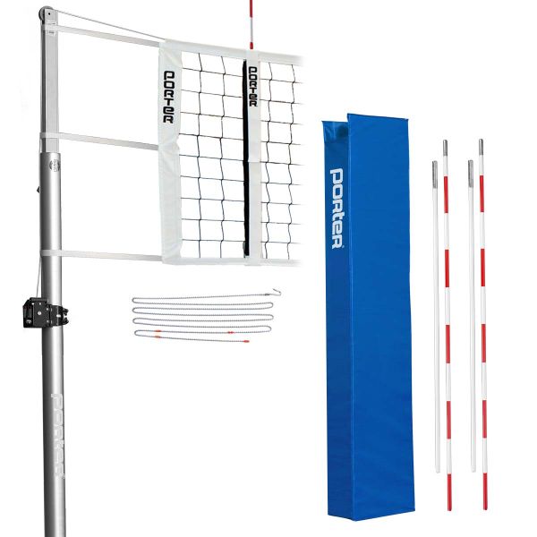 Porter Powr-Line STANDARD Volleyball Net System Package