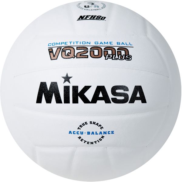 Mikasa VQ2000 Composite Game Volleyball, WHITE