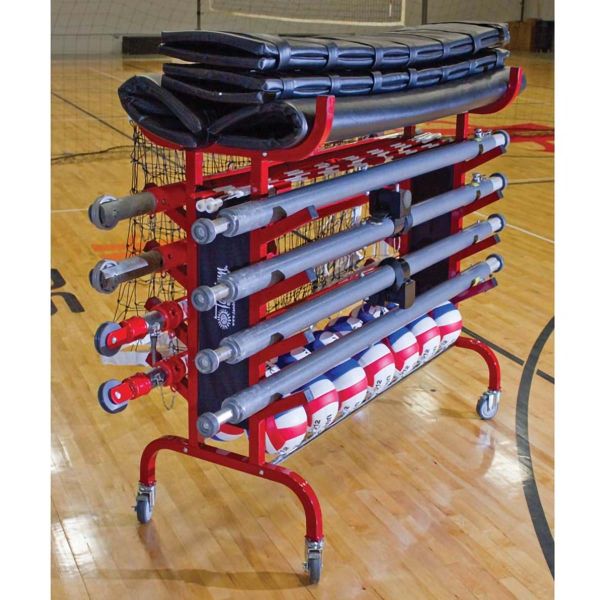 Tandem Portable Volleyball Equipment Cart