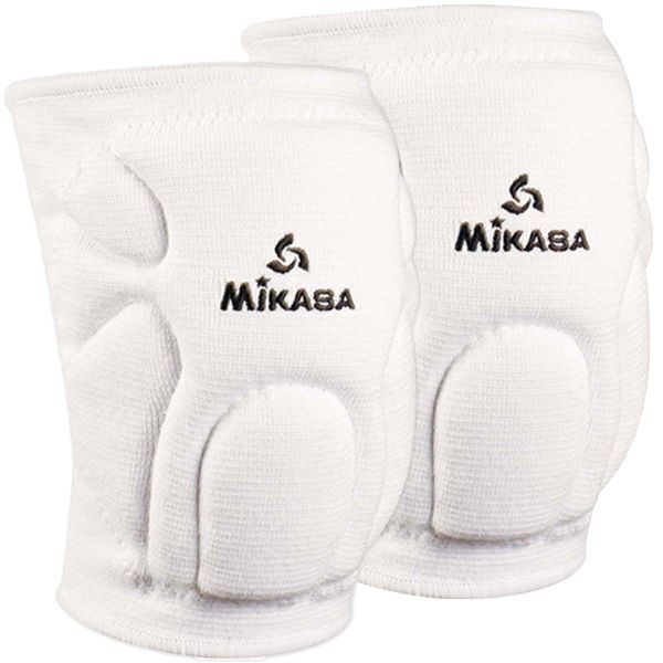Mikasa 830 Advanced Competition Senior/Long Volleyball Knee Pads, WHITE