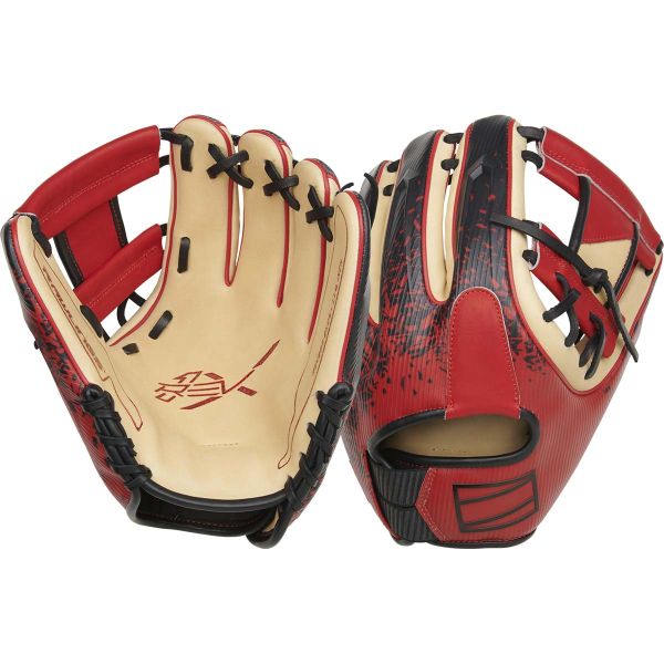 Rawlings 11.5" REV1X I-Web Camel/Scarlet Baseball Glove