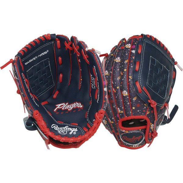 Rawlings 10" Youth Players Series Navy/Space Print Baseball Glove 