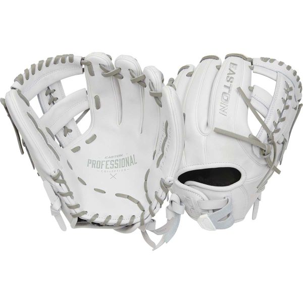 Easton 11.75" Professional Collection Gray Fastpitch Softball Glove