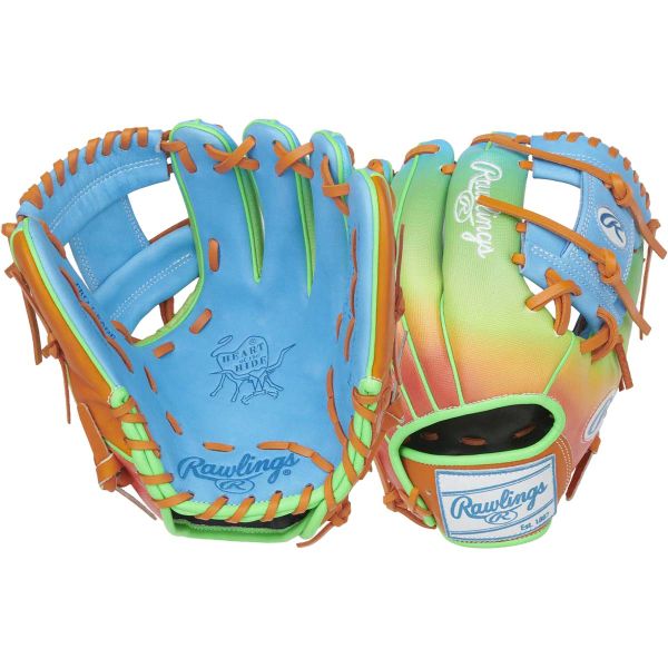 Rawlings 11.5" HOH Fun Burst Columbia/Orange/Green Baseball Glove