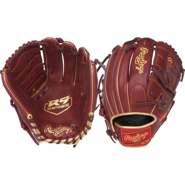 Rawlings 12" R9 2-Piece Solid Web Baseball Glove