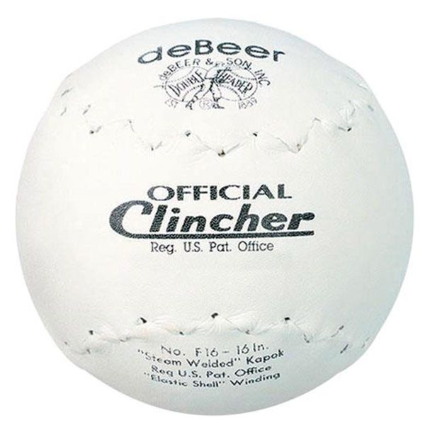 deBeer 16" Clincher F16 Softballs, dz
