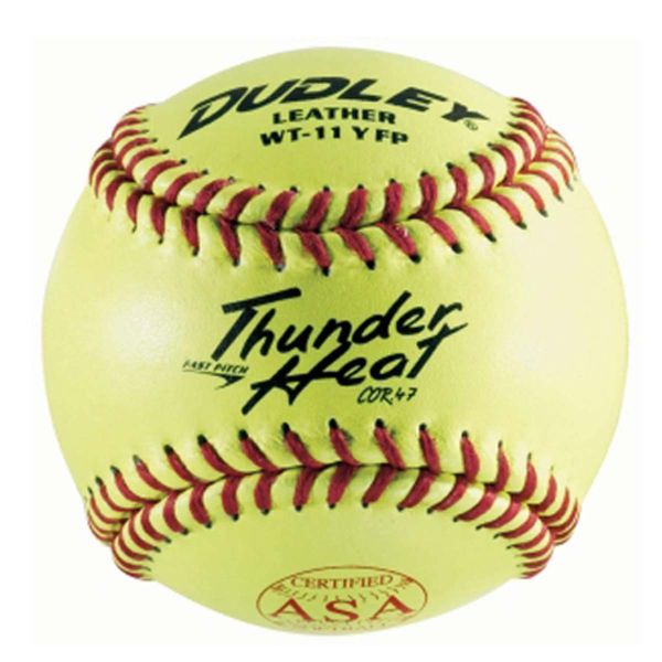 Dudley 11", 4A-531 47/375 ASA Thunder Heat Leather Fastpitch Softball, dz